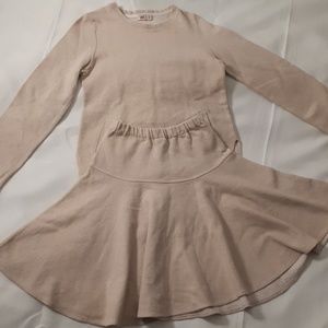 Young girl's 100% cotton shirt and skirt set